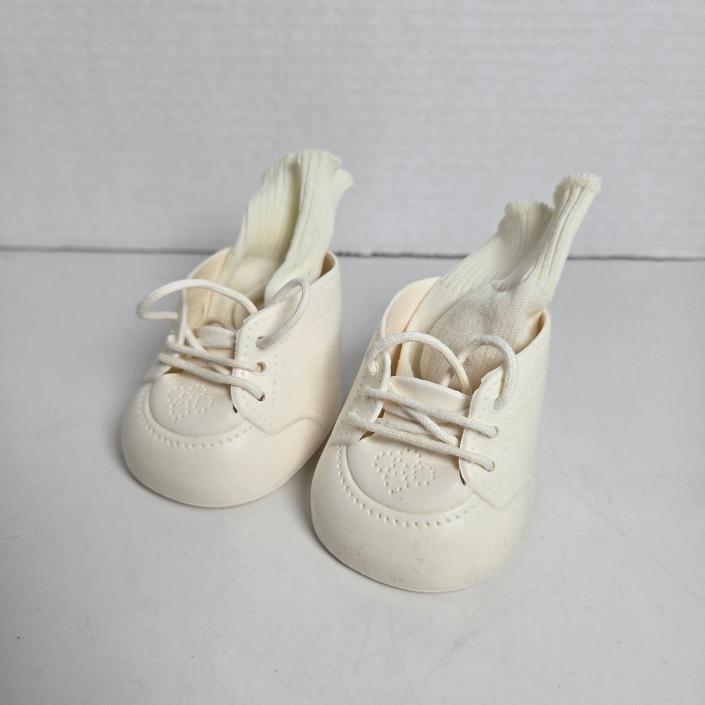 Vintage 1984 Coleco Cabbage Patch Kids Lace Up Shoes And Ankle Socks